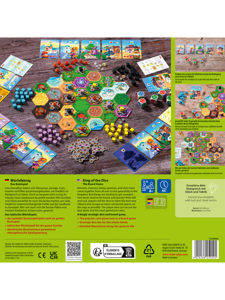 Haba Spiel Würfelkönig – Das Brettspiel in mehrfarbig günstig kaufen onesize