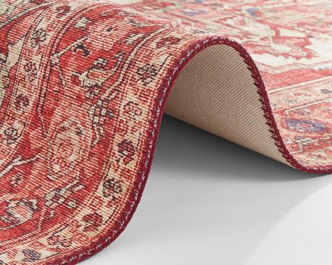 Teppich Leta, NOURISTAN, rechteckig, Höhe: 5 mm, Orientalisch, Orient, Kurzflor, Wohnzimmer, Schlafzimmer, Esszimmer