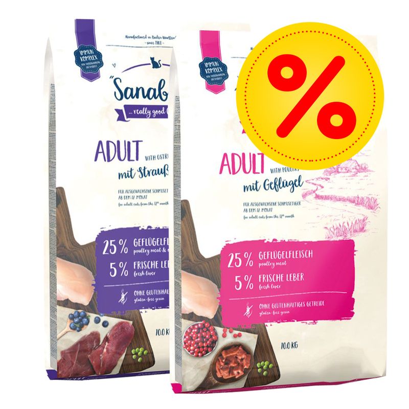 2 x 10 kg Sanabelle Trockenfutter Mix zu TOP-Preisen | bitiba %