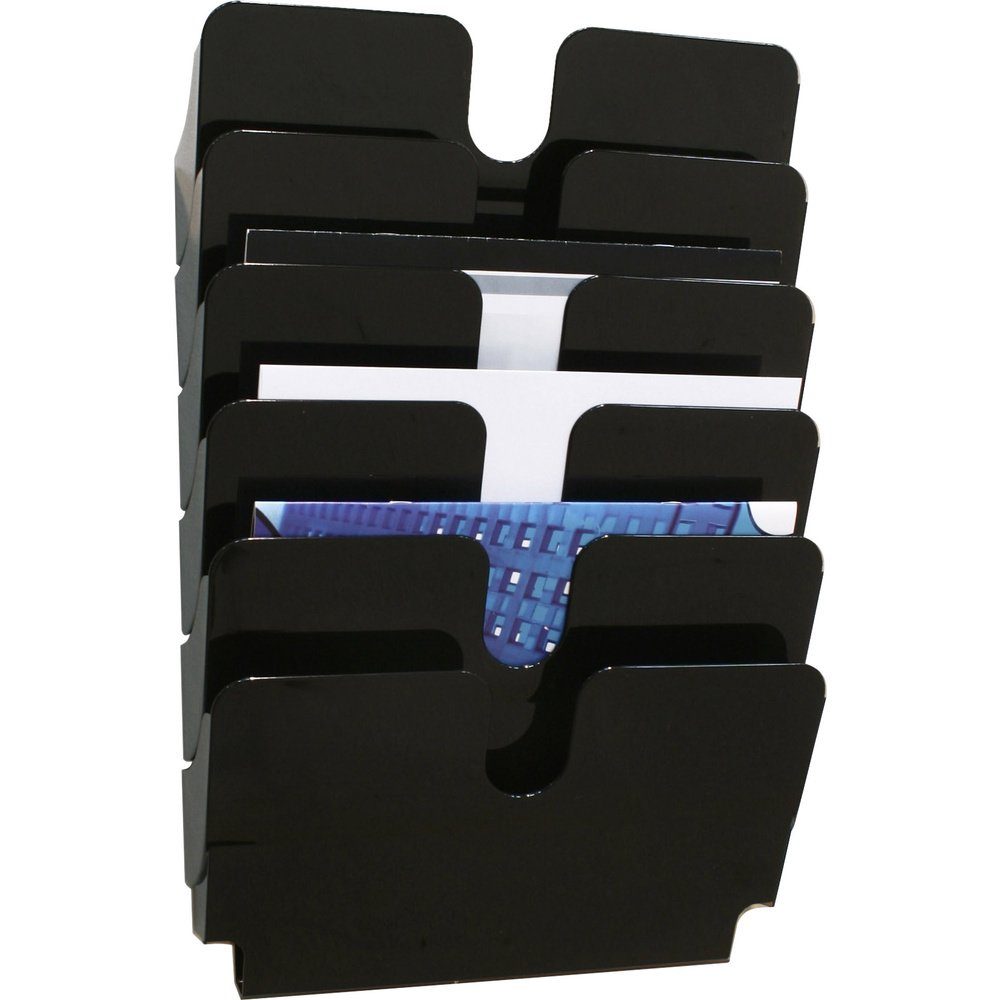 DURABLE Zeitungsständer Durable FLEXIPLUS 6 A4 QUER 1700014061 Prospekthalter Schwarz, Transpa