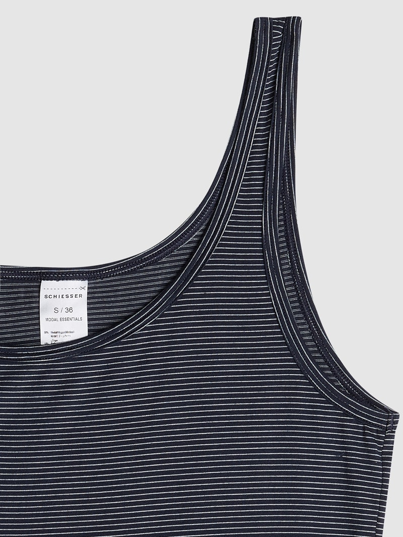 Tanktop mit Strukturmuster im 2er-Pack in dunkelblau