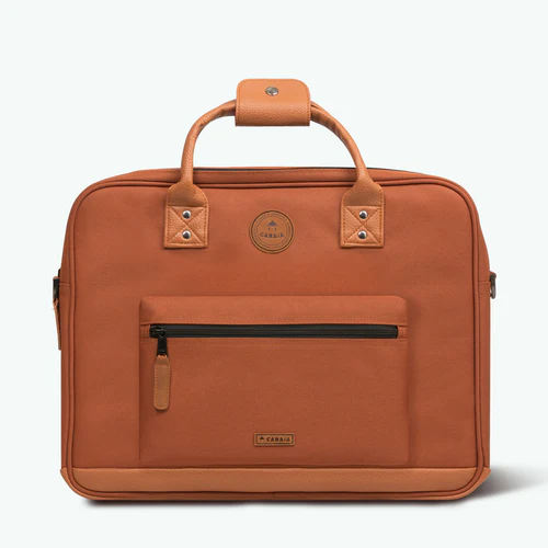 Turin camel laptop bag