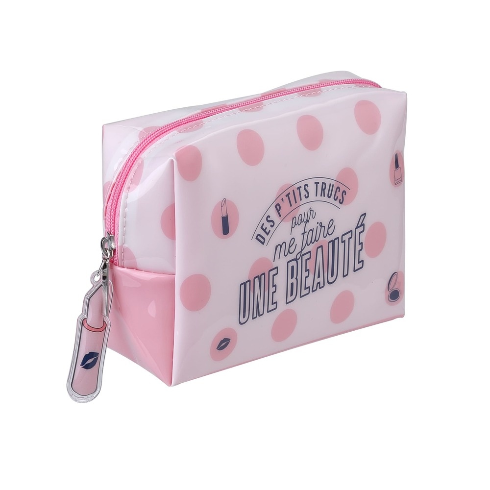 takecare Petite Trousse de voyage rose & blanche Trousses de voyage