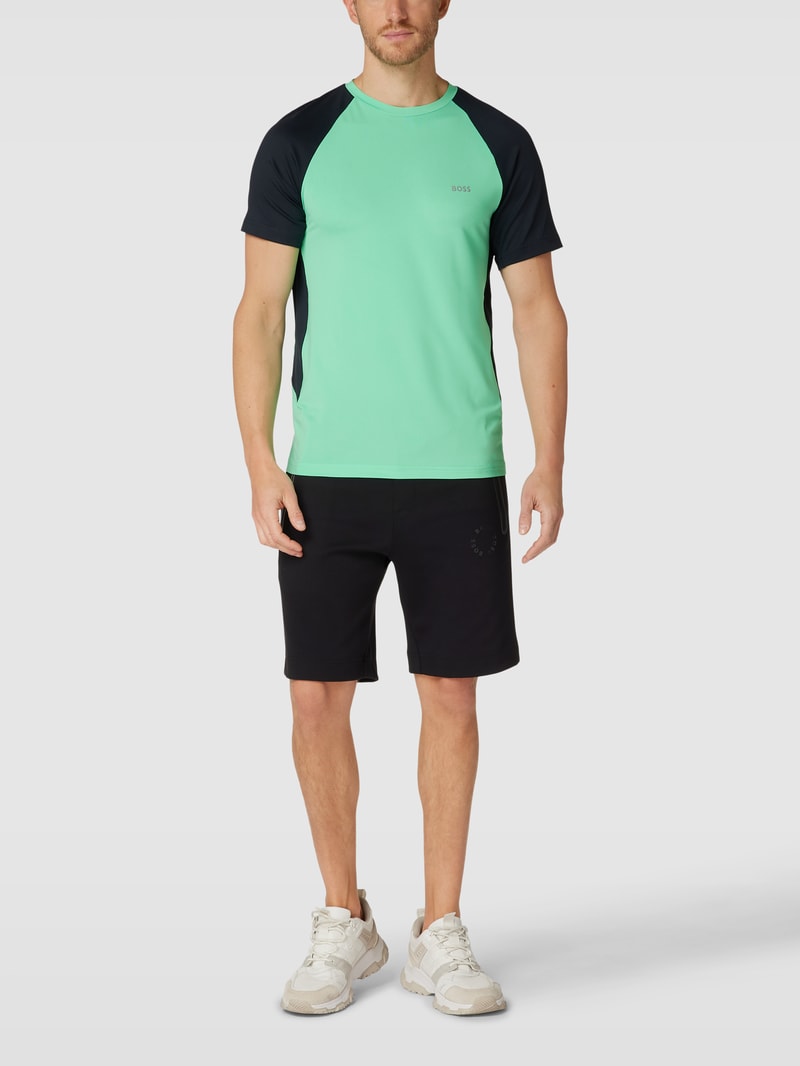 Shorts mit Label-Details Modell 'Headlo' in schwarz