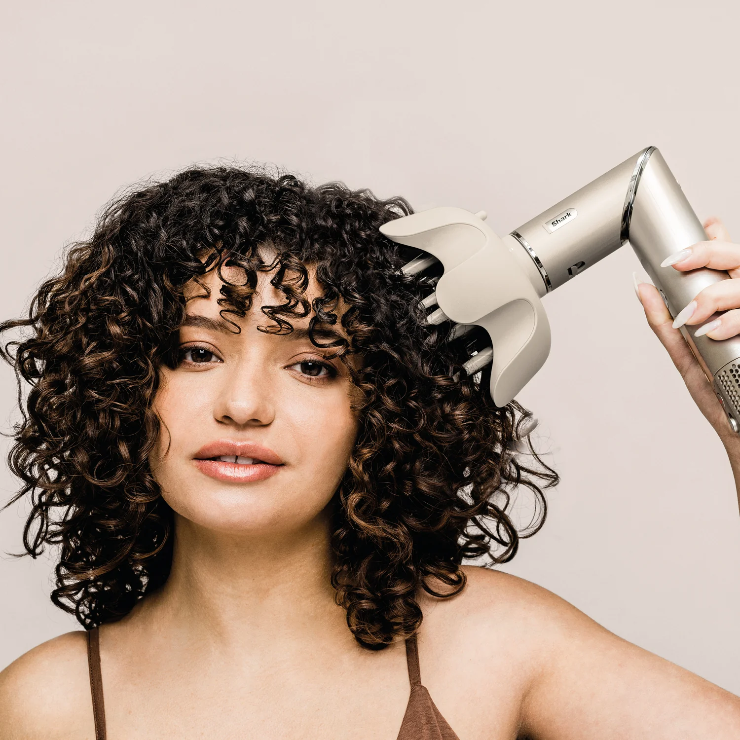 FlexStyle Styling- und Haartrockner-Set SHARK FLEXSTYLE Komplettset – Champagner – Haartrockner, Haarglätter, elektrische Haarbürste, Haartrockner-Diffusor