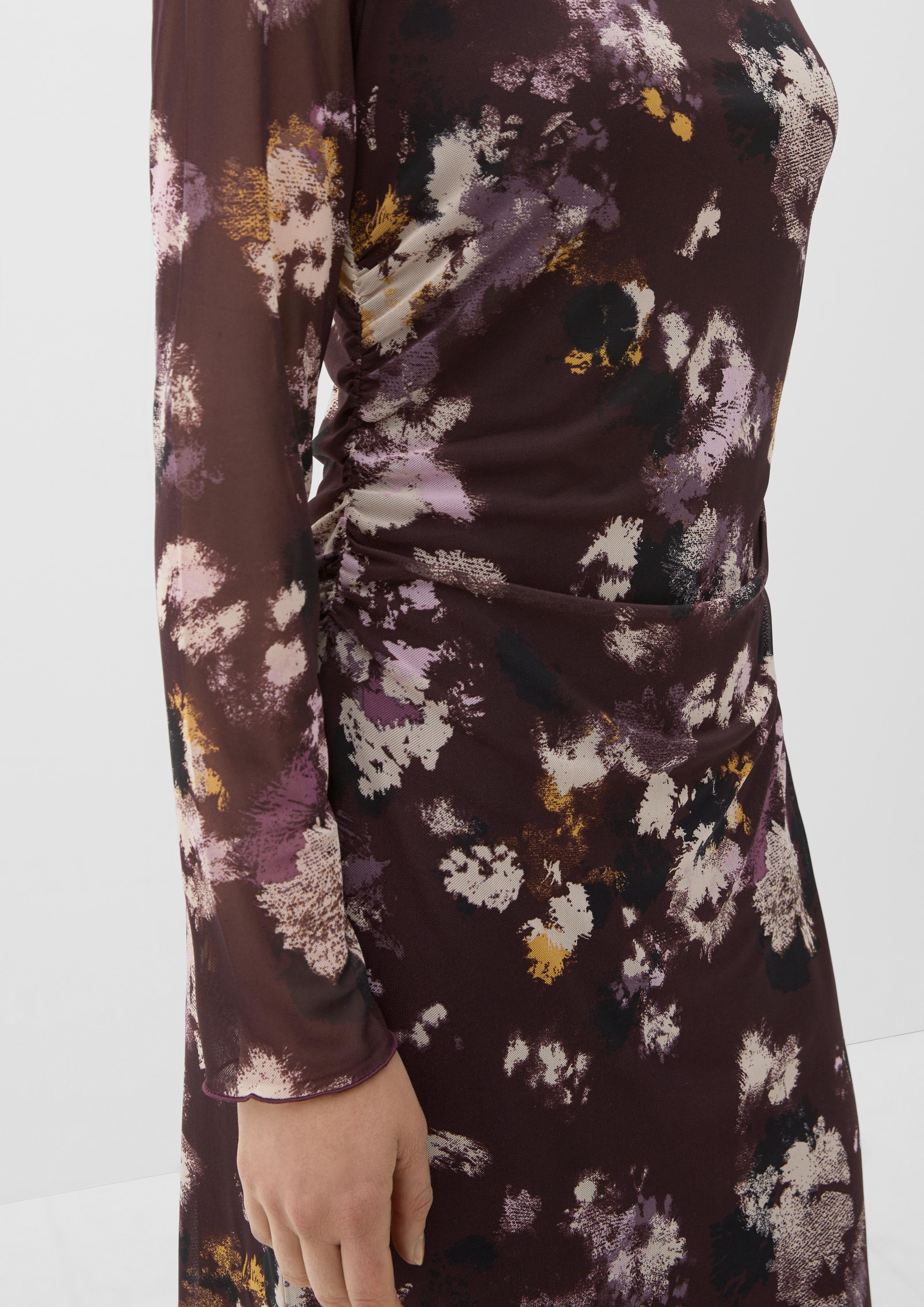 Mesh-Kleid mit Raffungen  2118568-49A0
