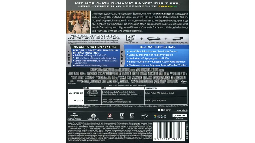 Skyscraper  (4K Ultra HD) (+ Blu-ray 2D)