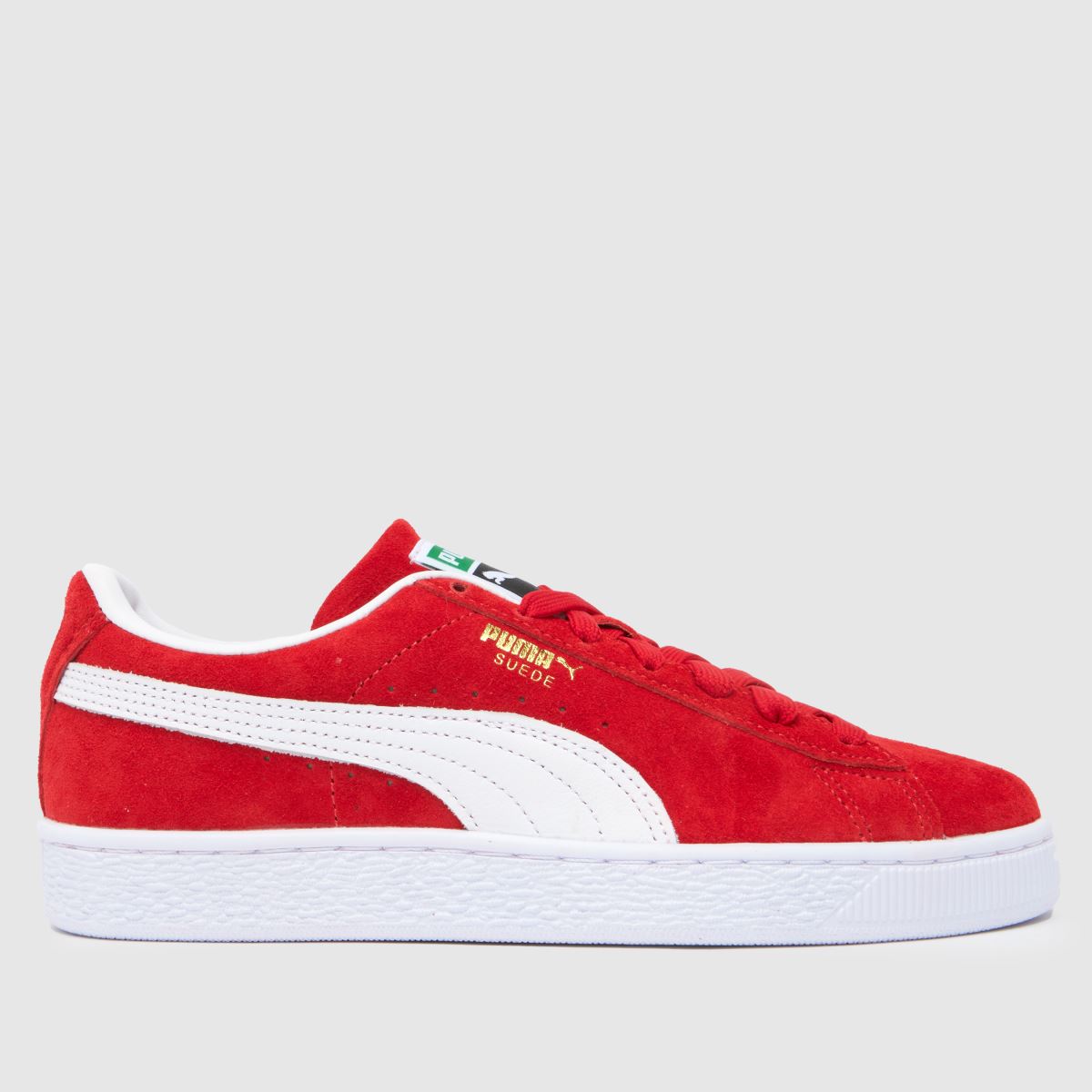 PUMA – Röda klassiska mockasneakers