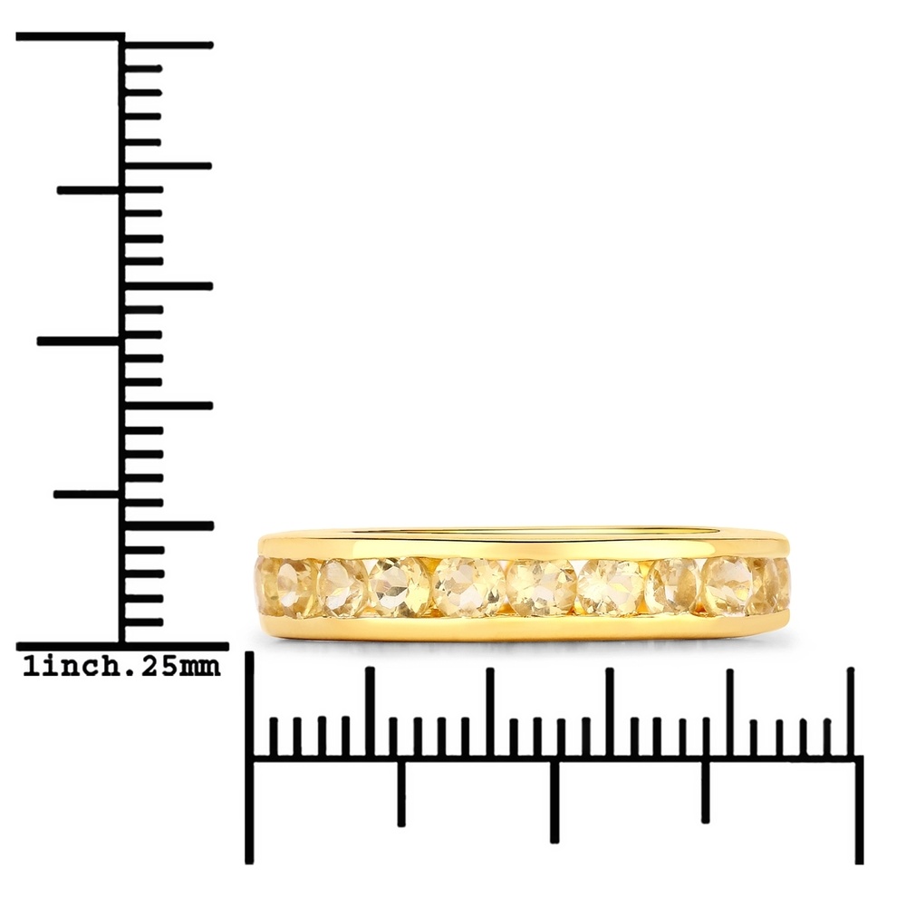 Rafaela Donata Bague Argent sterling Citrine en Or jaune Bague