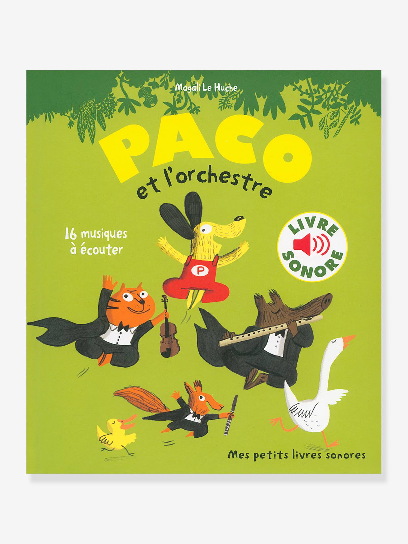 Livre sonore Paco et l’orchestre GALLIMARD JEUNESSE vert