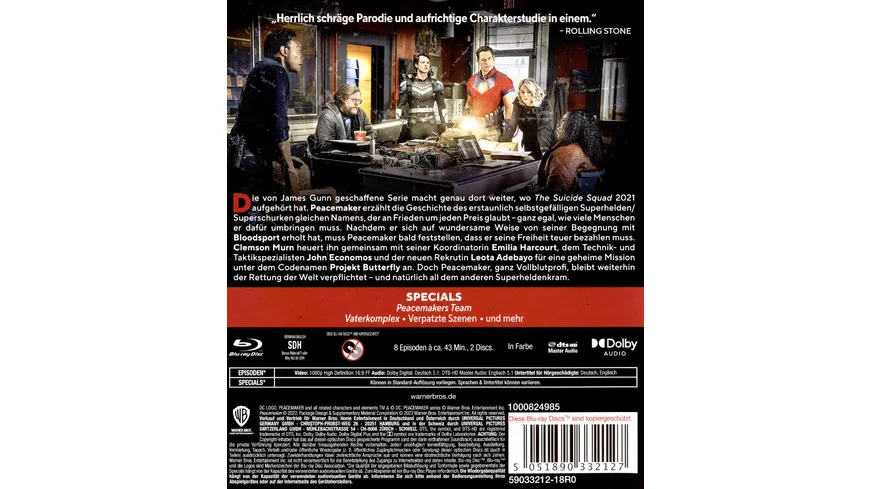 Peacemaker - Staffel 1  [2 BRs]
