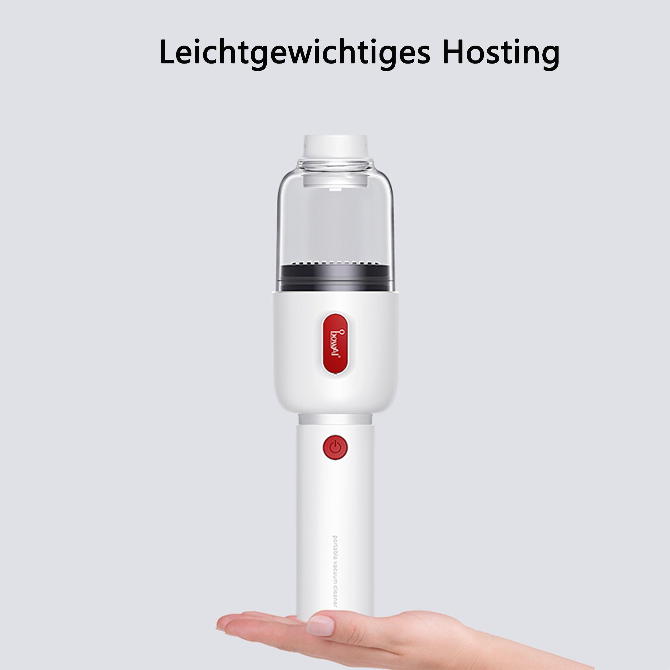 KINSI Nass-Trocken-Sauger Kabellose Staubsauger,Besenstiel,stumm,Flache Düse,Weiß/Schwarz, Saugen und Wischen in einem,Hohe Saugleistung