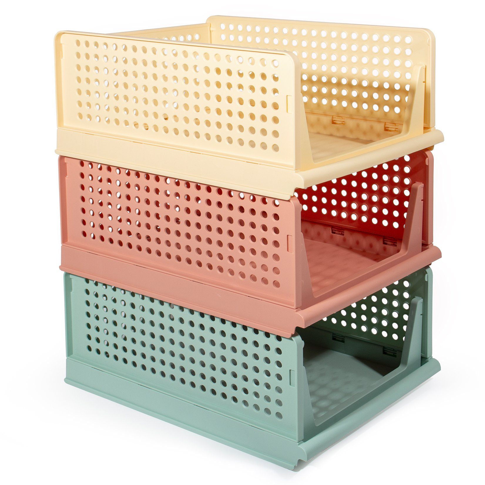 GREELUE Aufbewahrungsbox Schrank Organizer Kleiderschrank 3 Stück, Faltbare Aufbewahrungsbox, Ordnungssystem für Schubladen, Schließfächer, Kleiderschränke