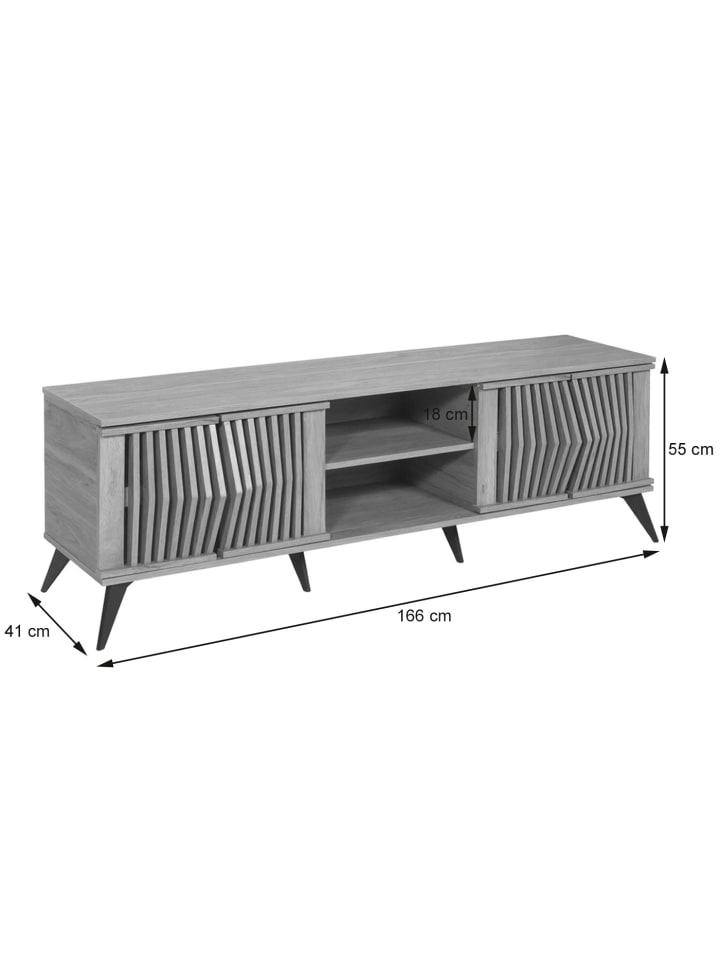 MCW TV-Rack M45, 3D-Design Staufächer günstig kaufen onesize