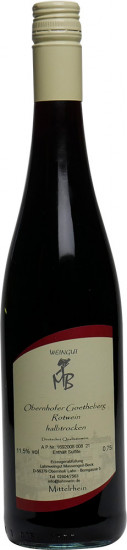 2018 Weinährer Giebelhöll Spätburgunder halbtrocken - LAHN Weingut Massengeil-Beck