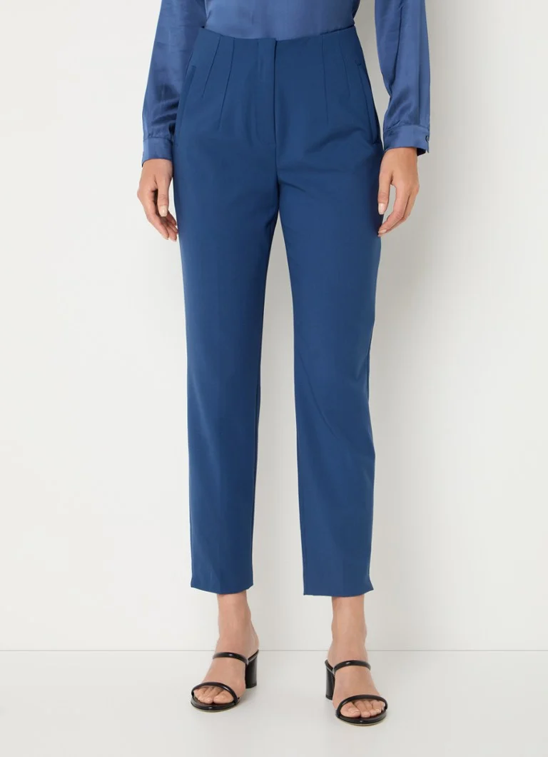 Pantaloni cropped a vita alta e vestibilità slim con tasche con zip di Gerry Weber.