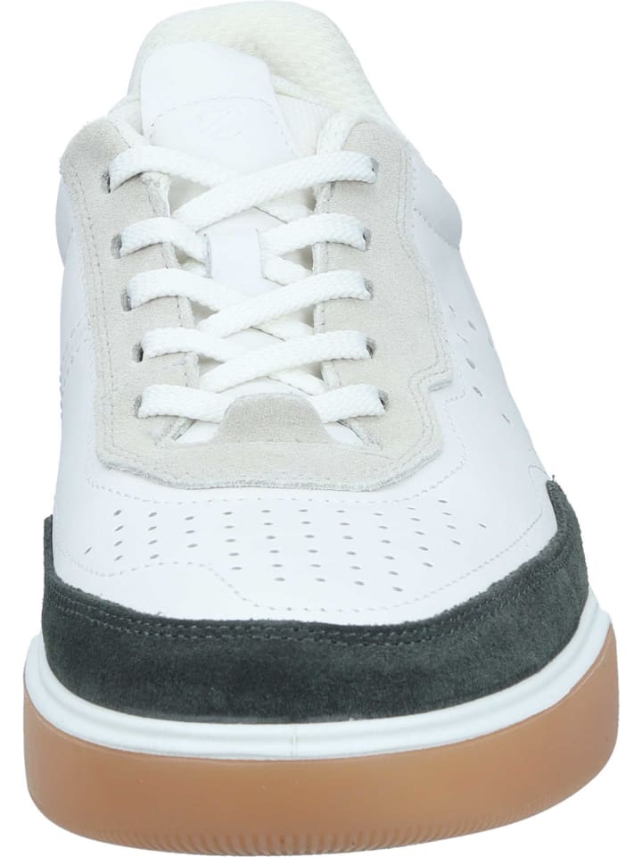 Ecco Schnürschuhe in peat/white/lime punch günstig kaufen