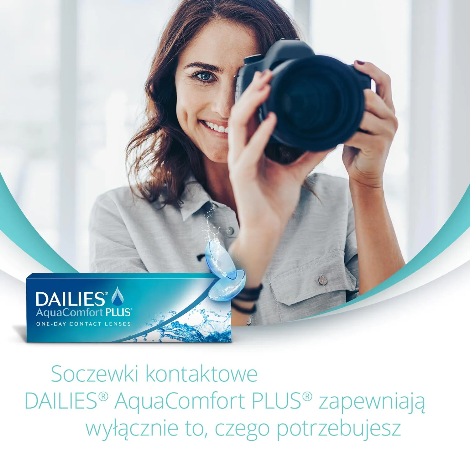 Φακοί ημέρας μιας χρήσης Dailies Aqua Comfort Plus, -5,00