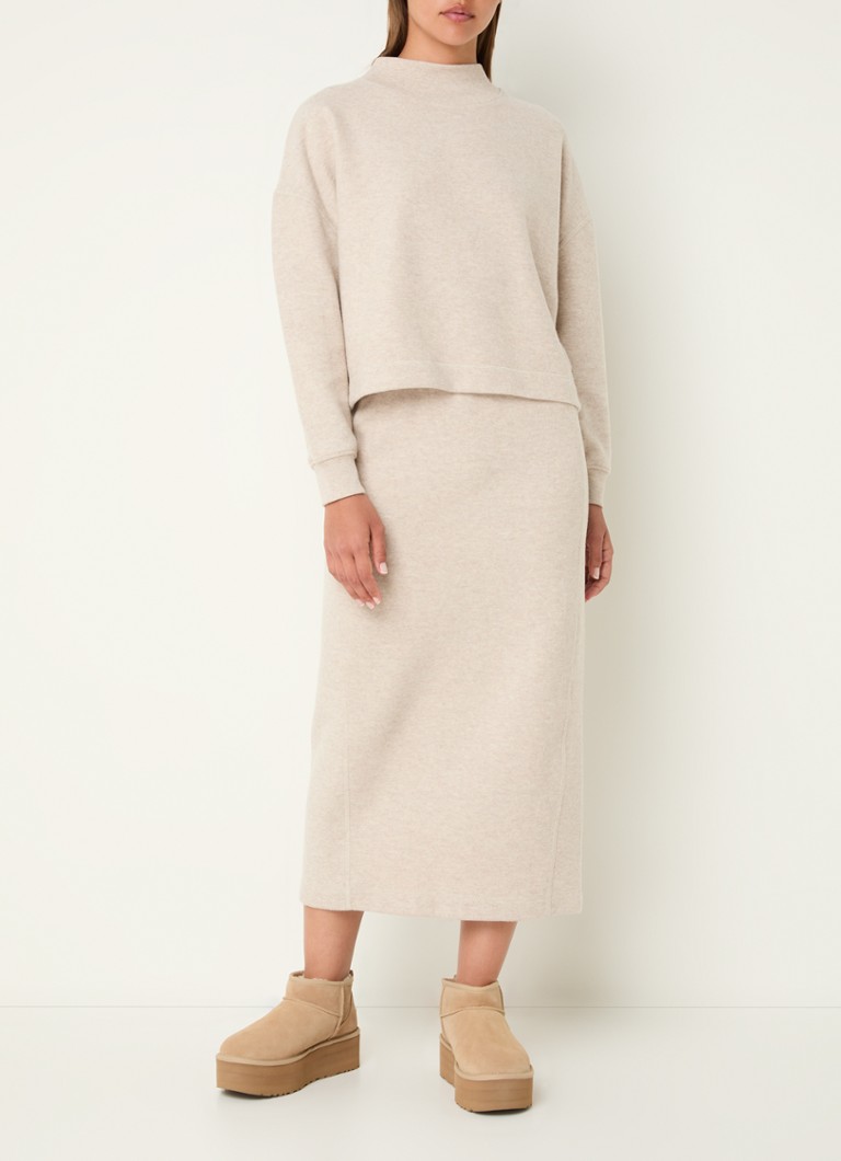 Moscow Darn sweater with stand-up collar