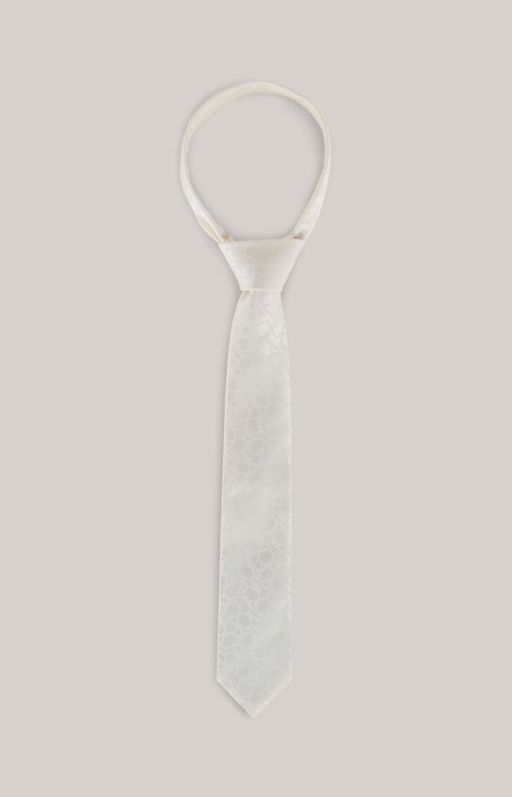 Wool-Mix Krawatte in Offwhite