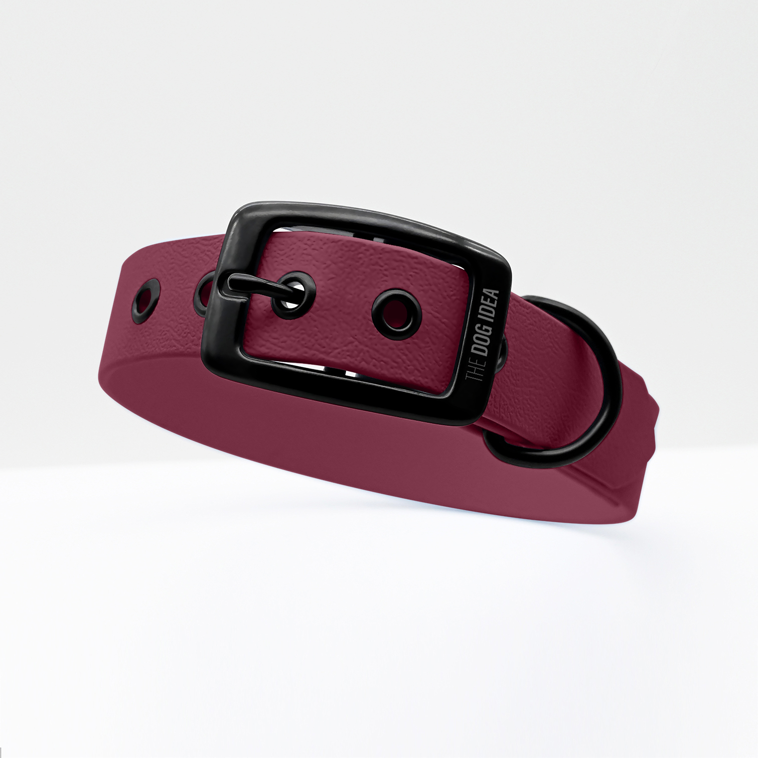 THE DOG IDEA Hundehalsbänder THE DOG IDEA Biothane Halsband Bordeaux Schwarz S