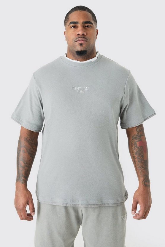 Plus geripptes Edition T-Shirt