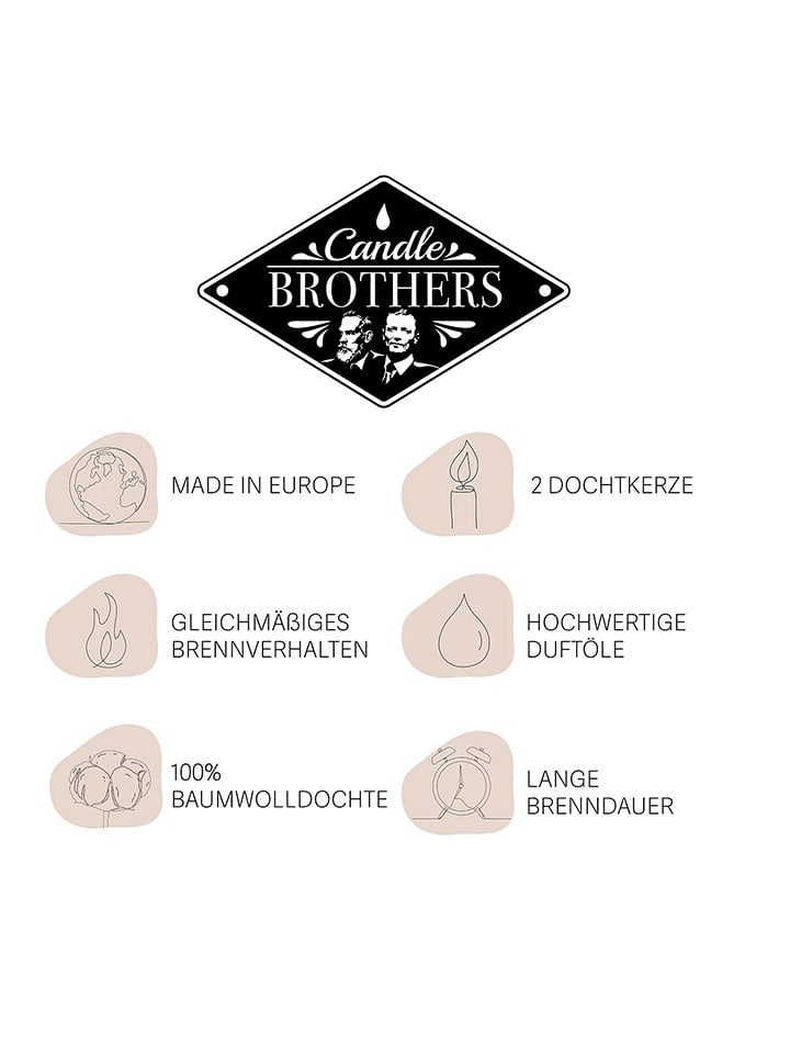 Candle Brothers Duftkerze ''Cashmere & Wool'' in Weiß - 510 g günstig kaufen onesize