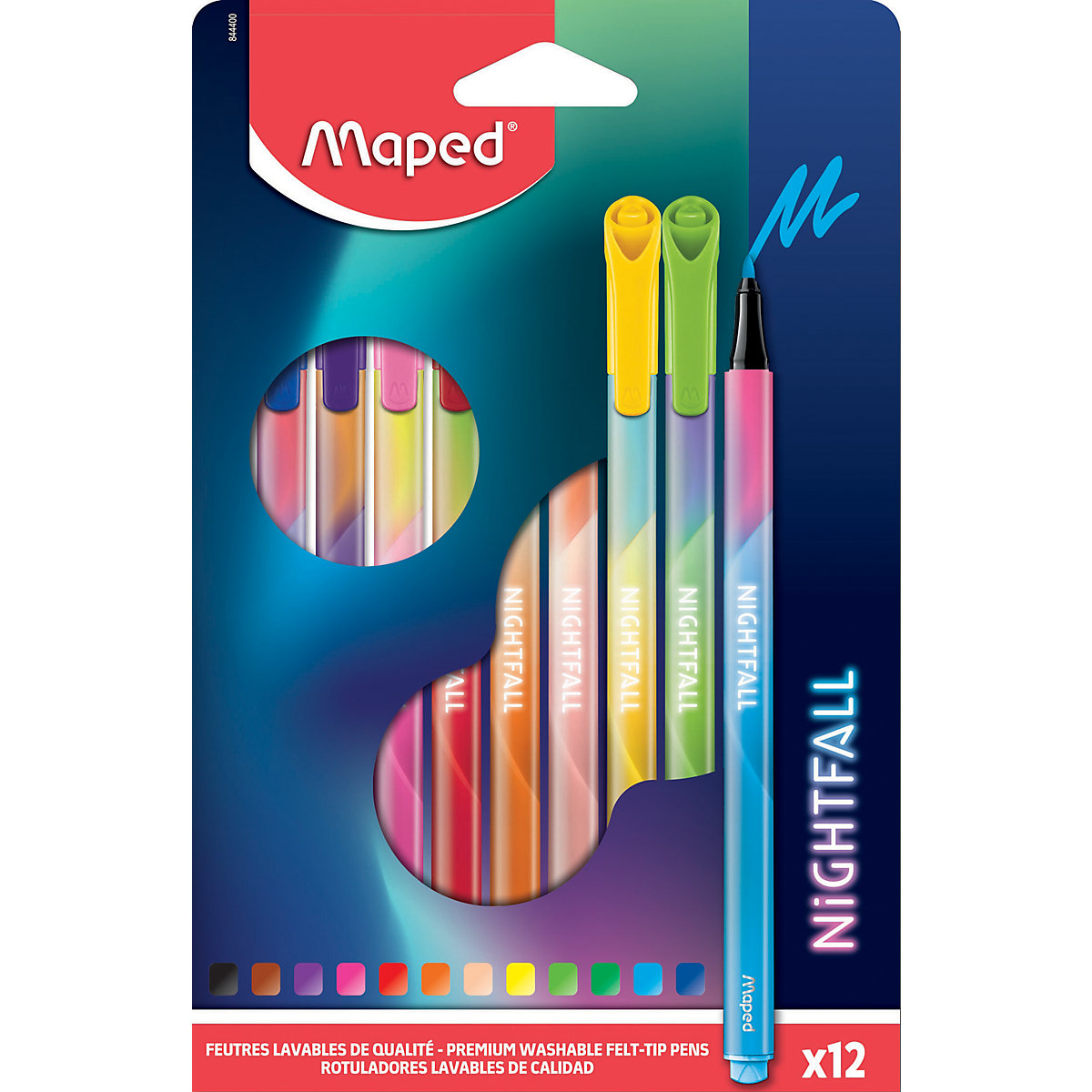 Fineliner Medium NIGHTFALL, 12 Farben