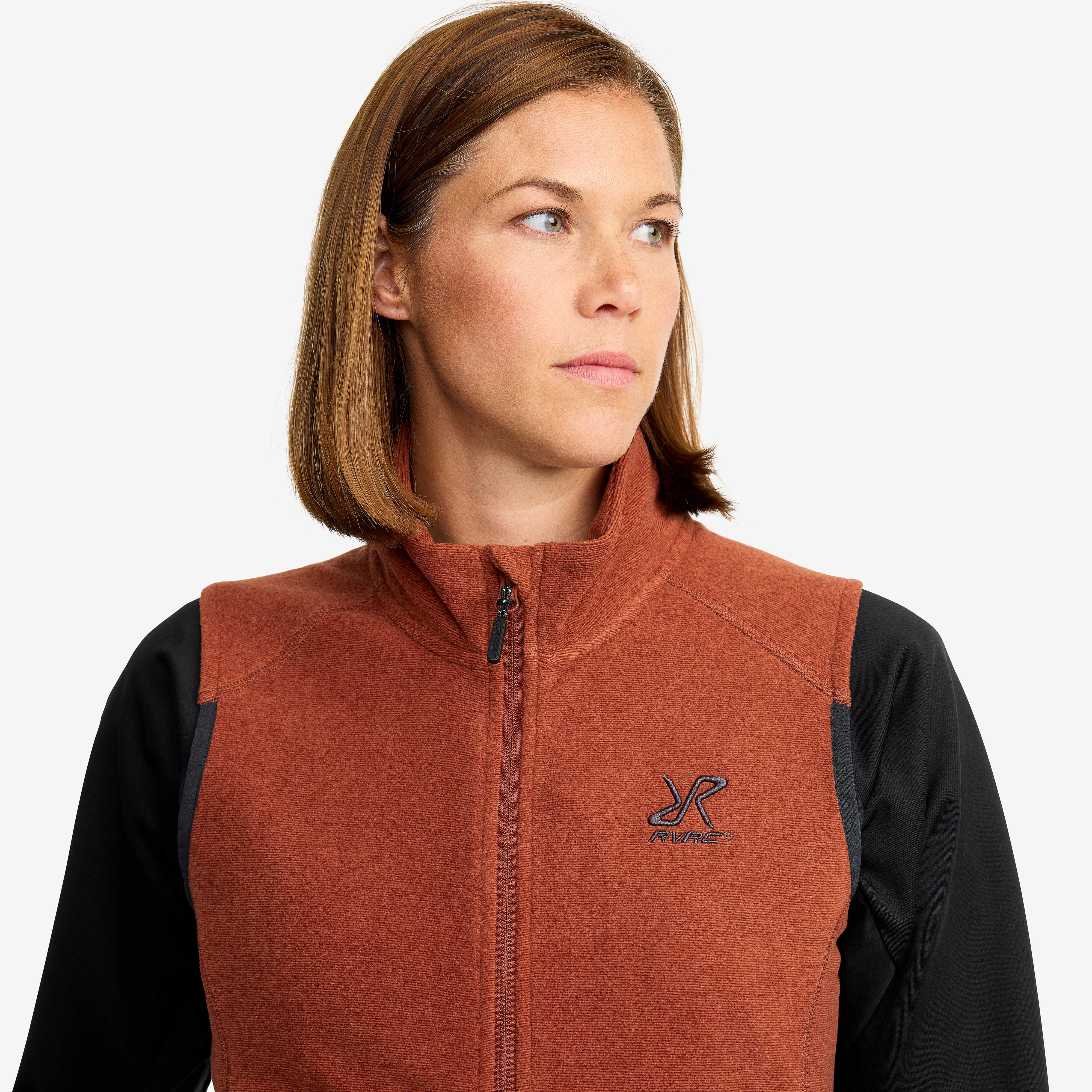 Essential Fleece Vest Femme Smoked Paprika