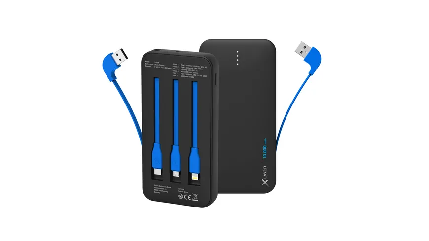 Xlayer Zusatzakku Powerbank PLUS All-in-One PD 18W 10.000mAh