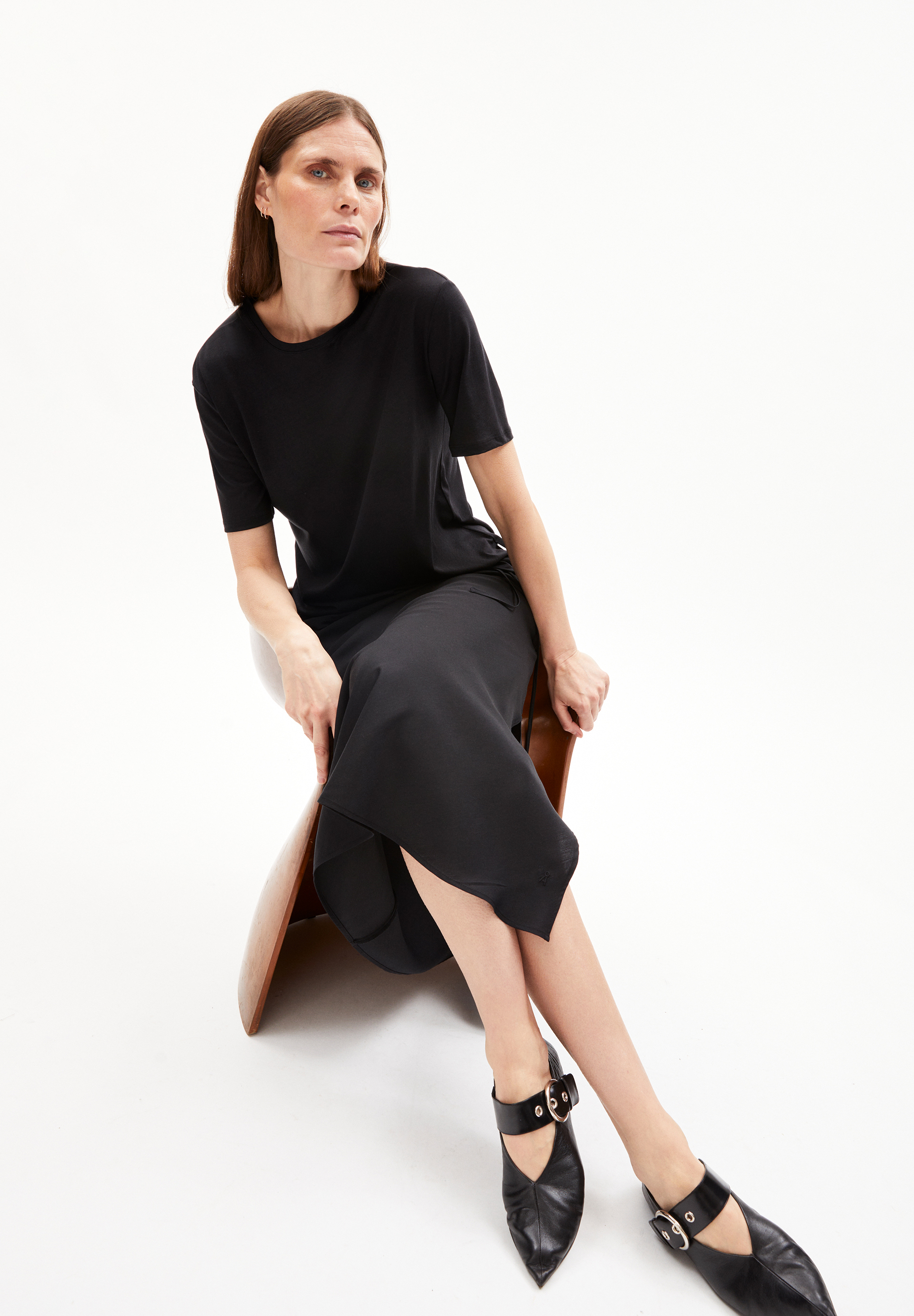 T-Shirt Regular Fit aus TENCEL™ Lyocell Mix