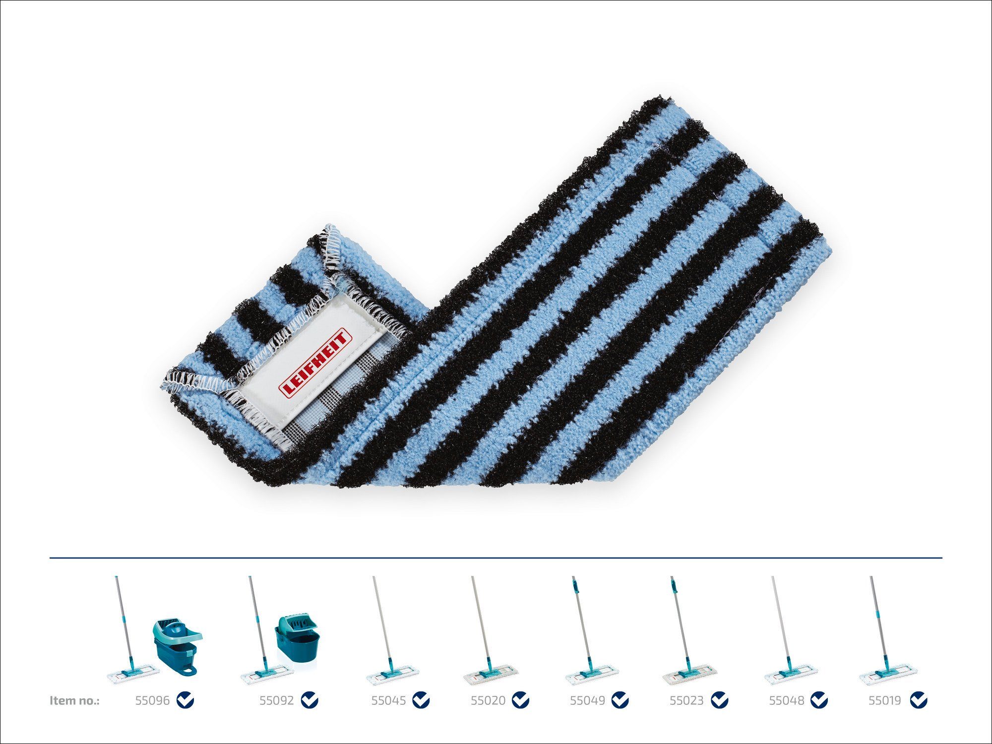 Leifheit 2er Set Wischbezug Profi XL outdoor active Wischbezug