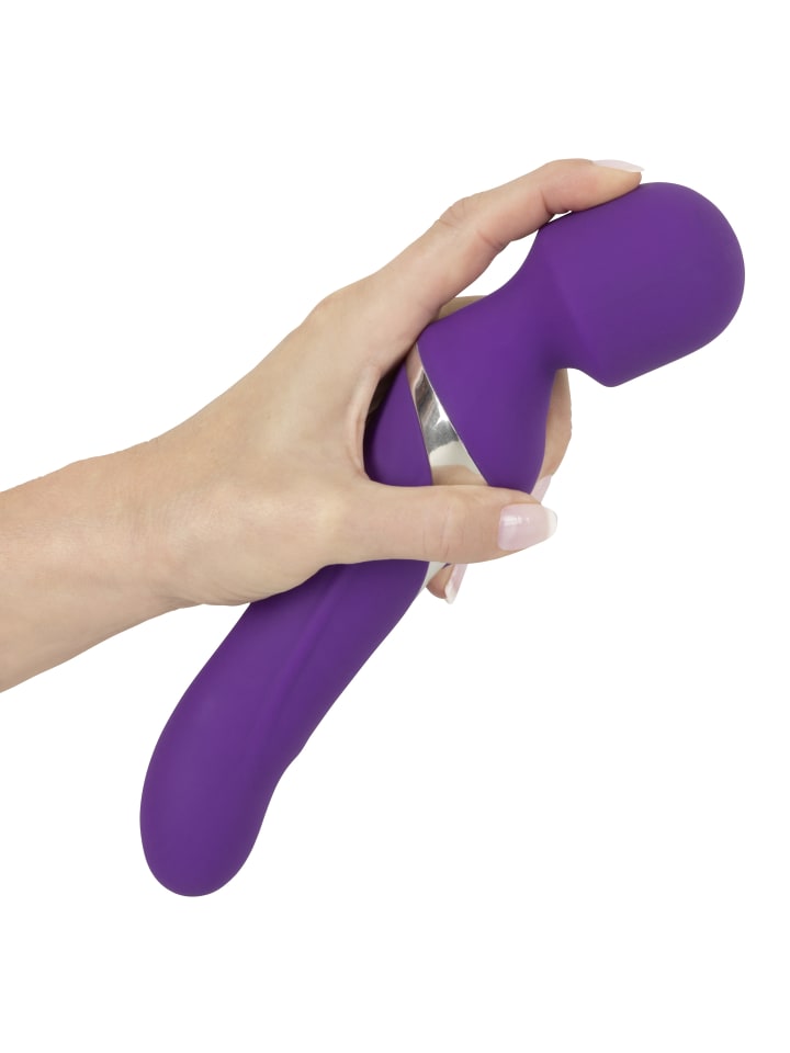 Javida Massagestab Wand & Pearl Vibrator in lila günstig kaufen 24 cm