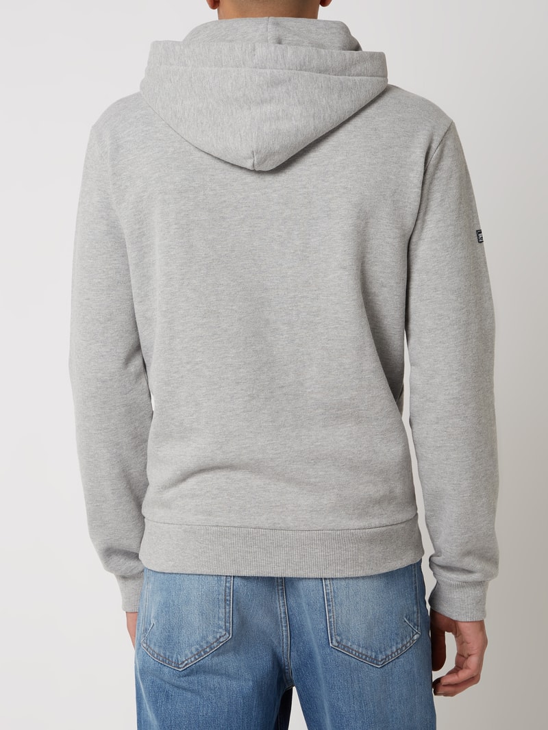 Hoodie aus Baumwolle in hellgrau