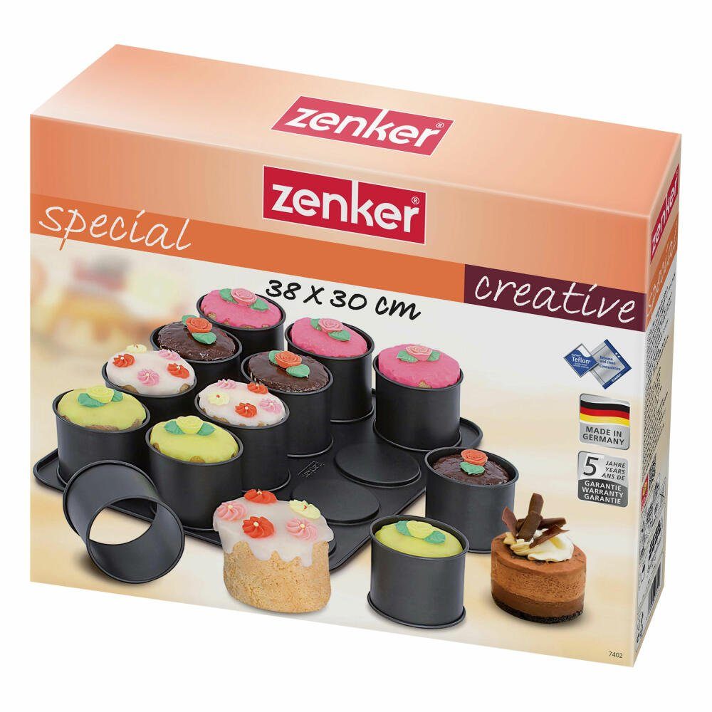 Zenker Backblech Special Creative Törtchen-Backblech, Stahlblech