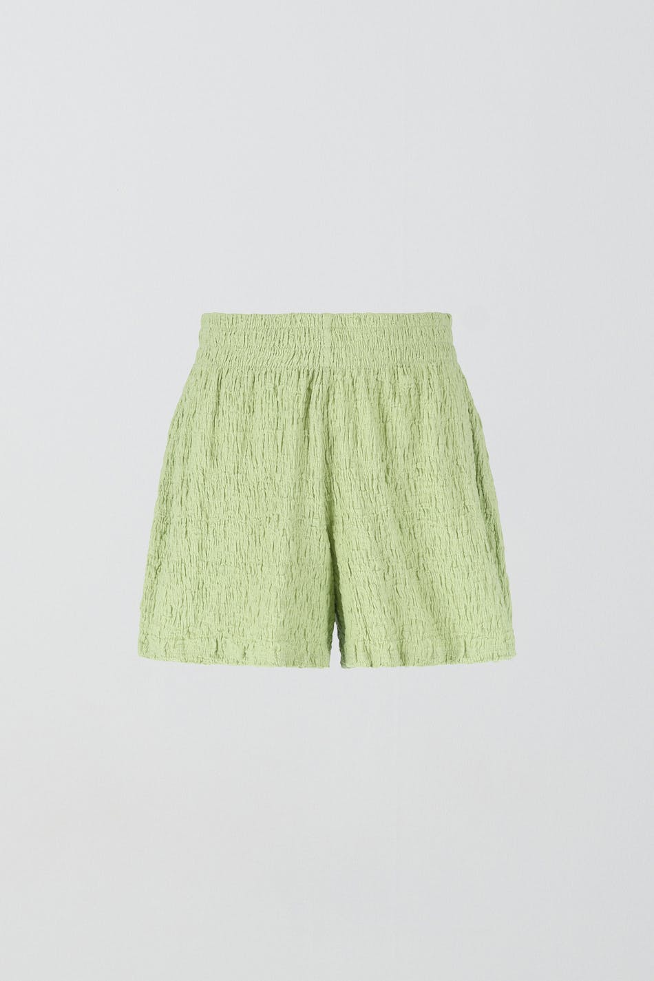 Structured jersey shorts