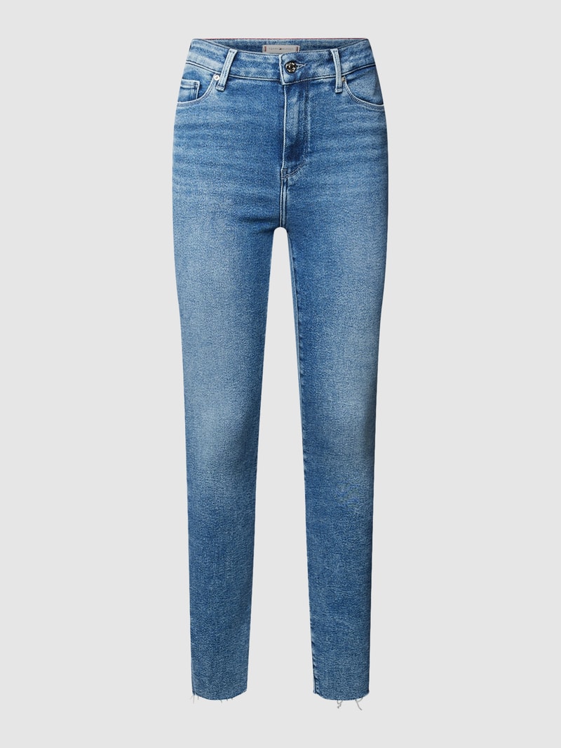 Jeans mit Label-Details Modell 'Harlem' in jeans