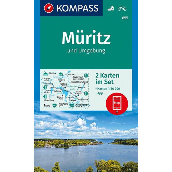 KOKA 855 MÜRITZ UND UMGEBUNG - Wanderkarte