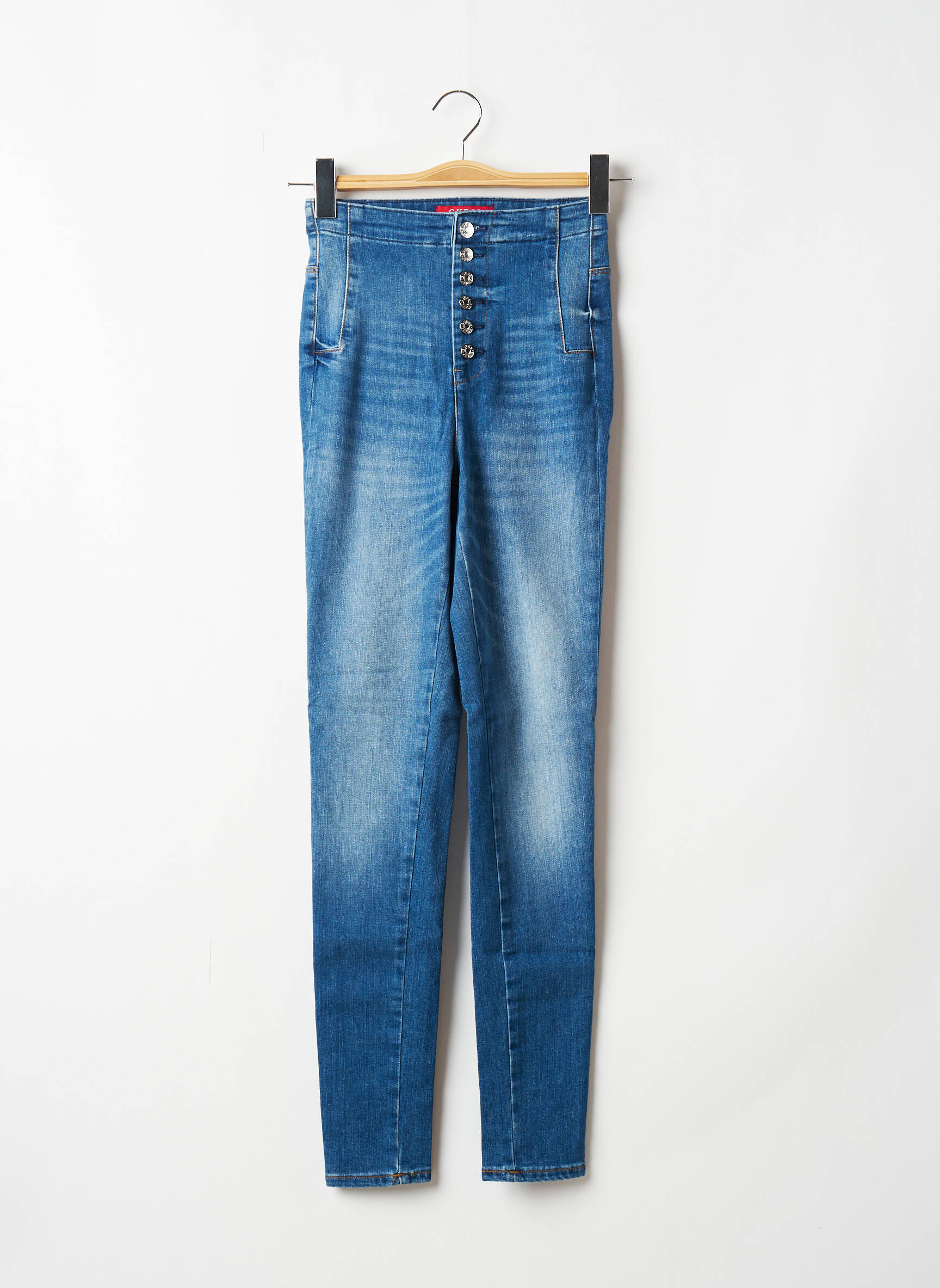 Guess Jeans Skinny Femme couleur bleu