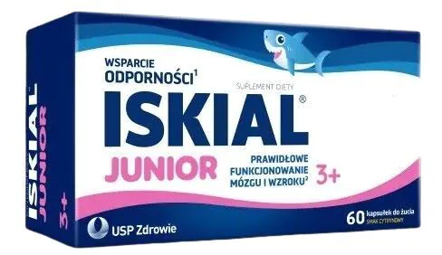 Iskial Junior, Υποστήριξη του ανοσοποιητικού συστήματος για παιδιά από 3 ετών, Μασώμενες κάψουλες, Γεύση λεμονιού