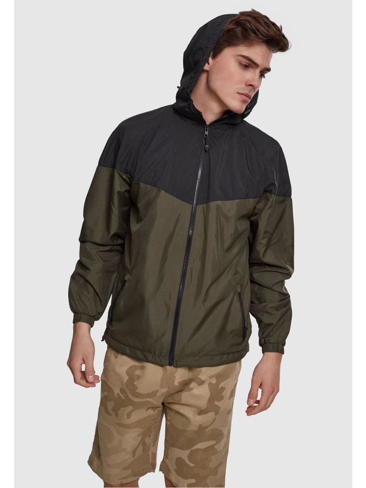 Urban Classics Urban Classics Windbreaker in blk/darkolive günstig kaufen