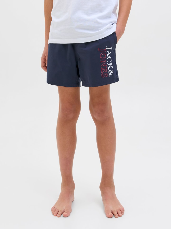 JACK & JONES Junior Badeshorts  JPSTMAUI JJSWIM DOUBLE LOGO JNR in navy blazer günstig kaufen