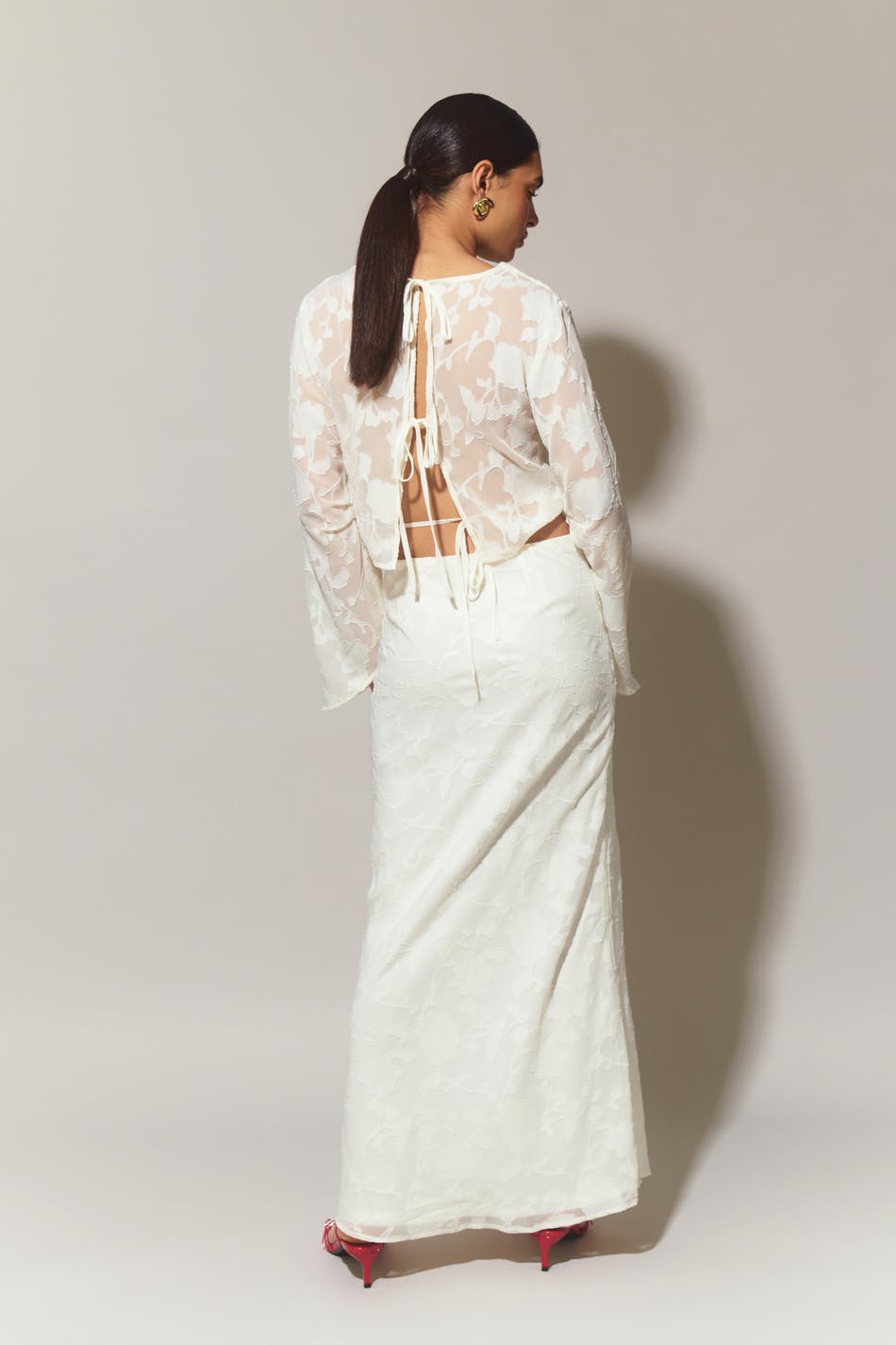 Floral maxi skirt