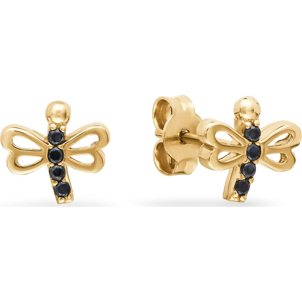 FAVS Boucles d'oreilles à fermoir à poussette 585 Or jaune Boucles d'oreilles