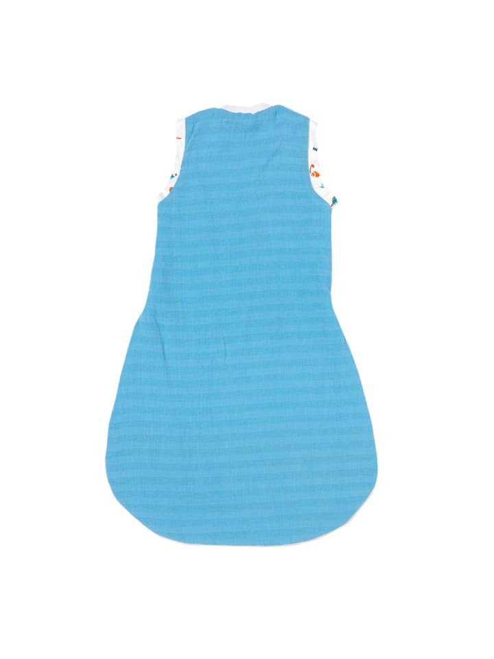 SlumberOrganix Bio Musselin Babyschlafsack, 2,5 Tog in Blau günstig kaufen 70 cm