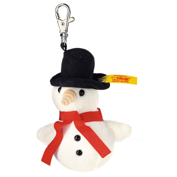 Schlüsselanhänger Frosty Schneemann, 10 cm, weiß