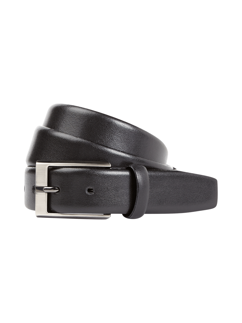 Gürtel aus Leder in schwarz