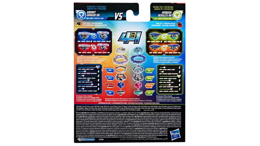 Hasbro - Beyblade Burst QuadStrike Doppelpack, 1 Stück, sortiert