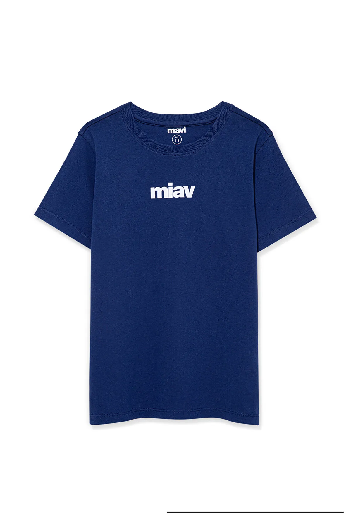 Mavi  Marineblaues Kinder-T-Shirt mit Miav-Aufdruck, reguläre Passform / reguläre Passform6633270722