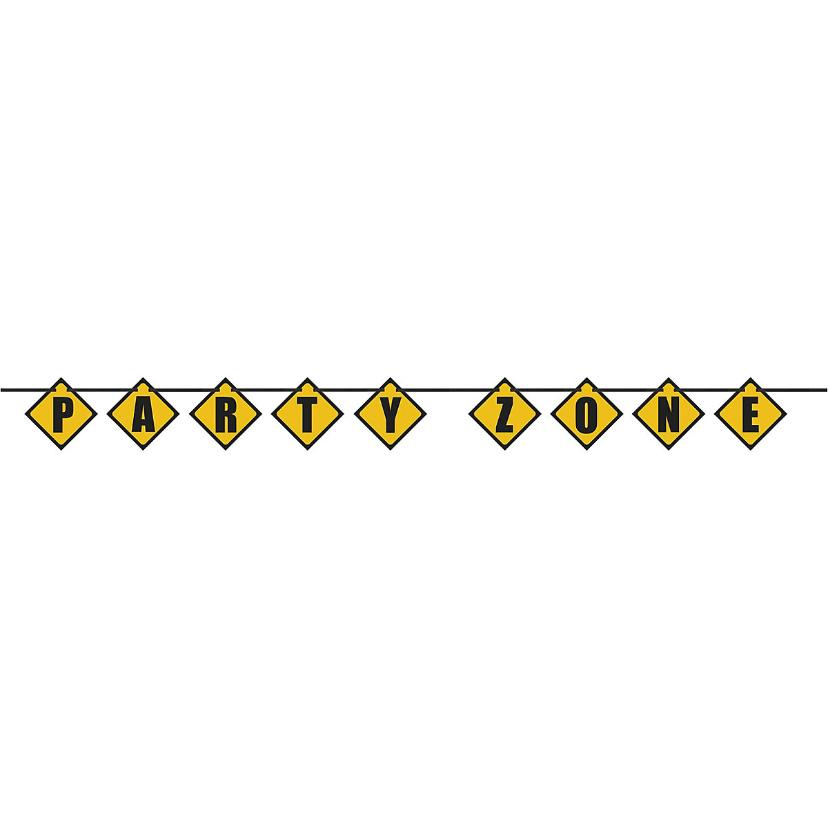 Girlande Baufahrzeuge, 2,74 m